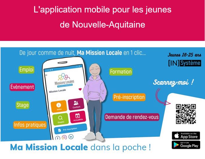 "Ma Mission locale dans la poche" une application 100% Nouvelle-Aquitaine