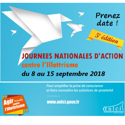 Journées Nationales d’Action contre l’Illettrisme du 8 au 15 septembre
