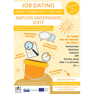 Job dating emplois saisonniers d’été à Poitiers